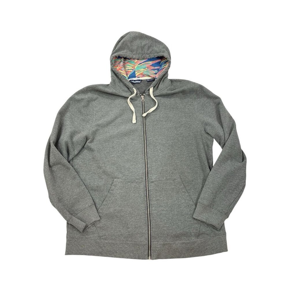 CHUBBIES MENS THE SCHWOODIE ZIP TERRY HOODIE SIZE XLARGE